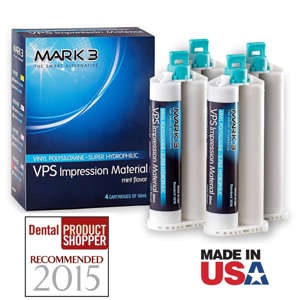 VPS Impression Material Heavy Fast Set 50ml. Cartridges 4/bx. - MARK3