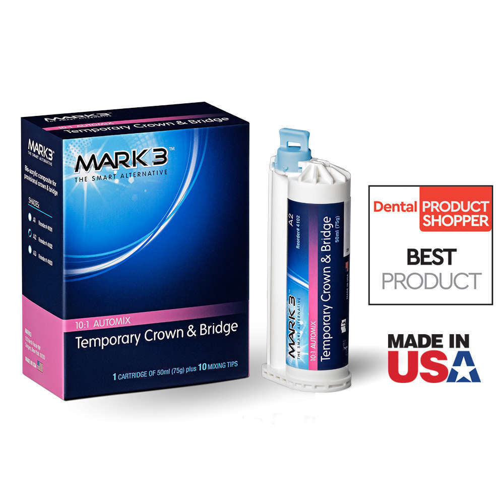 Temporary Crown & Bridge 10:1 50ml. Cartridge (75gm.) & 10 Tips