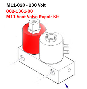 Midmark M11 Vent Valve Repair Kit - 230 Volt