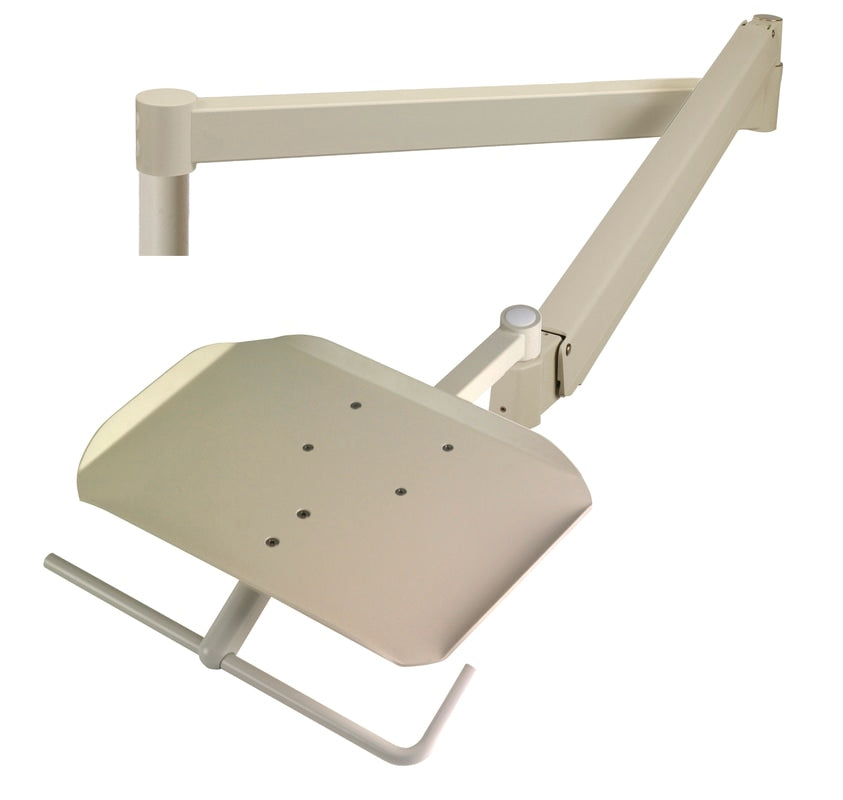 Manual 2” dia. top post mount flex arm system w/friction brake and tray
