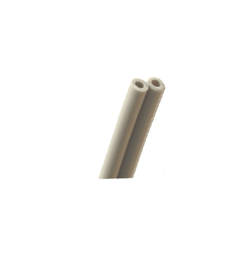 2-hole standard syringe tubing, straight gray (also used as pilot air tubing) per ft.