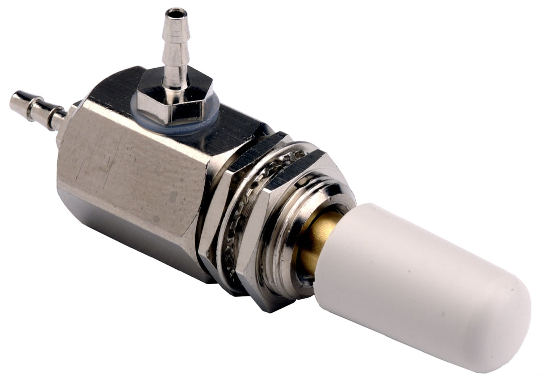 Needle flow valve with knob