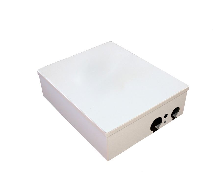 Large utility center housing only 14” x 17” x 5-1/8”