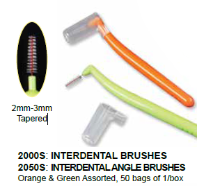 Plasdent 2mm-3mm Tapered Interdental Brushes