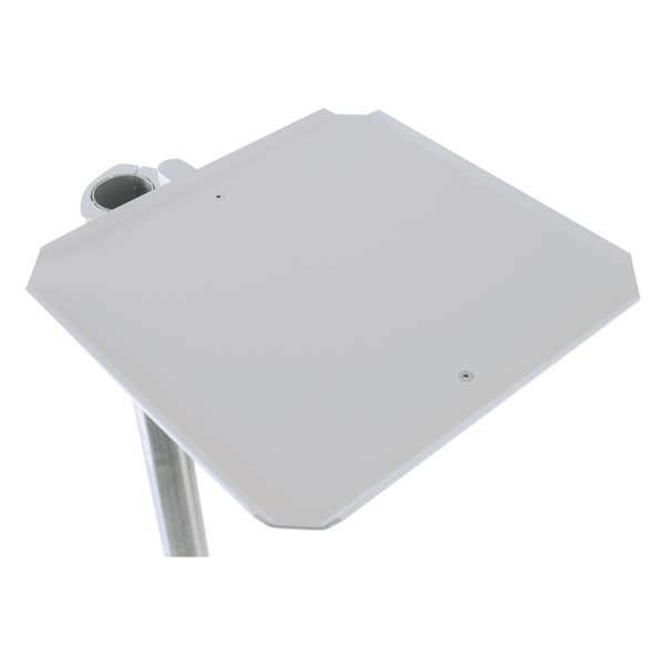 Utility Shelf, Post Mount, White
