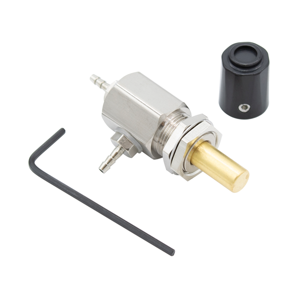 Needle Valve W/Knob, Black