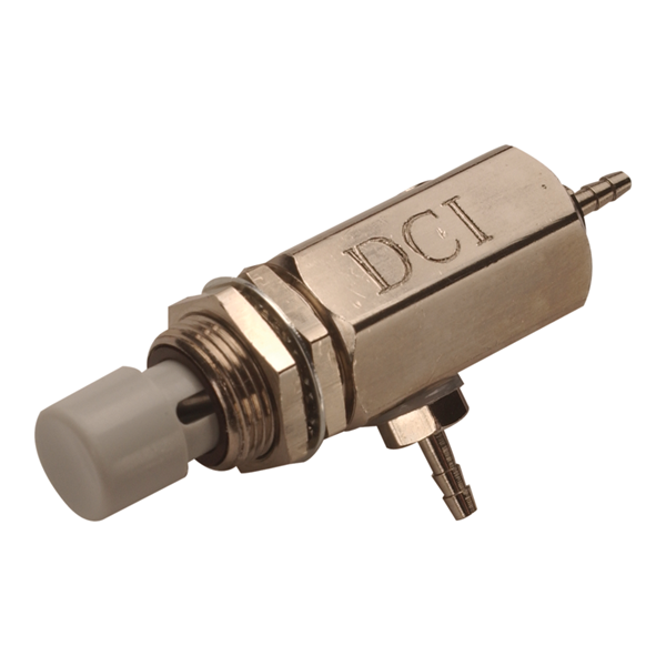 Push Button Cartridge Valve, Momentary, 2-Way Normally Closed, Gray