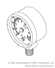 PRESSURE GAUGE (230 PSI) CMG050