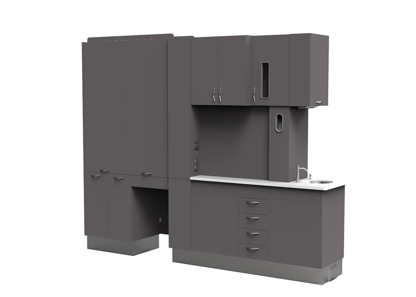 Belmont Flex Series Split Entry Cabinet