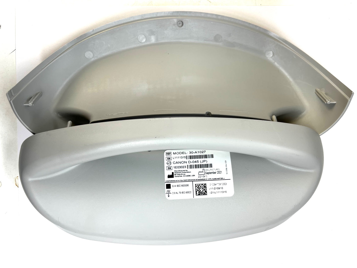 SVC KIT, IO TUBEHEAD COVER REPLACEMENT WHITE 002-10039-00