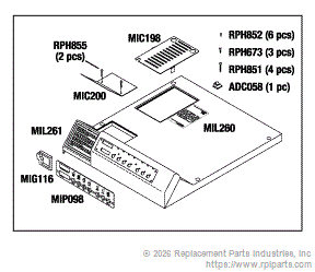 TOP COVER KIT MIK197