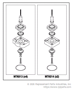BASIN VALVE REBUILD KIT MTK012