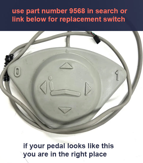 dental chair foot pedal Foot Control for Pelton Spirit and Marus Max Star DC 1490 -0.842.7730