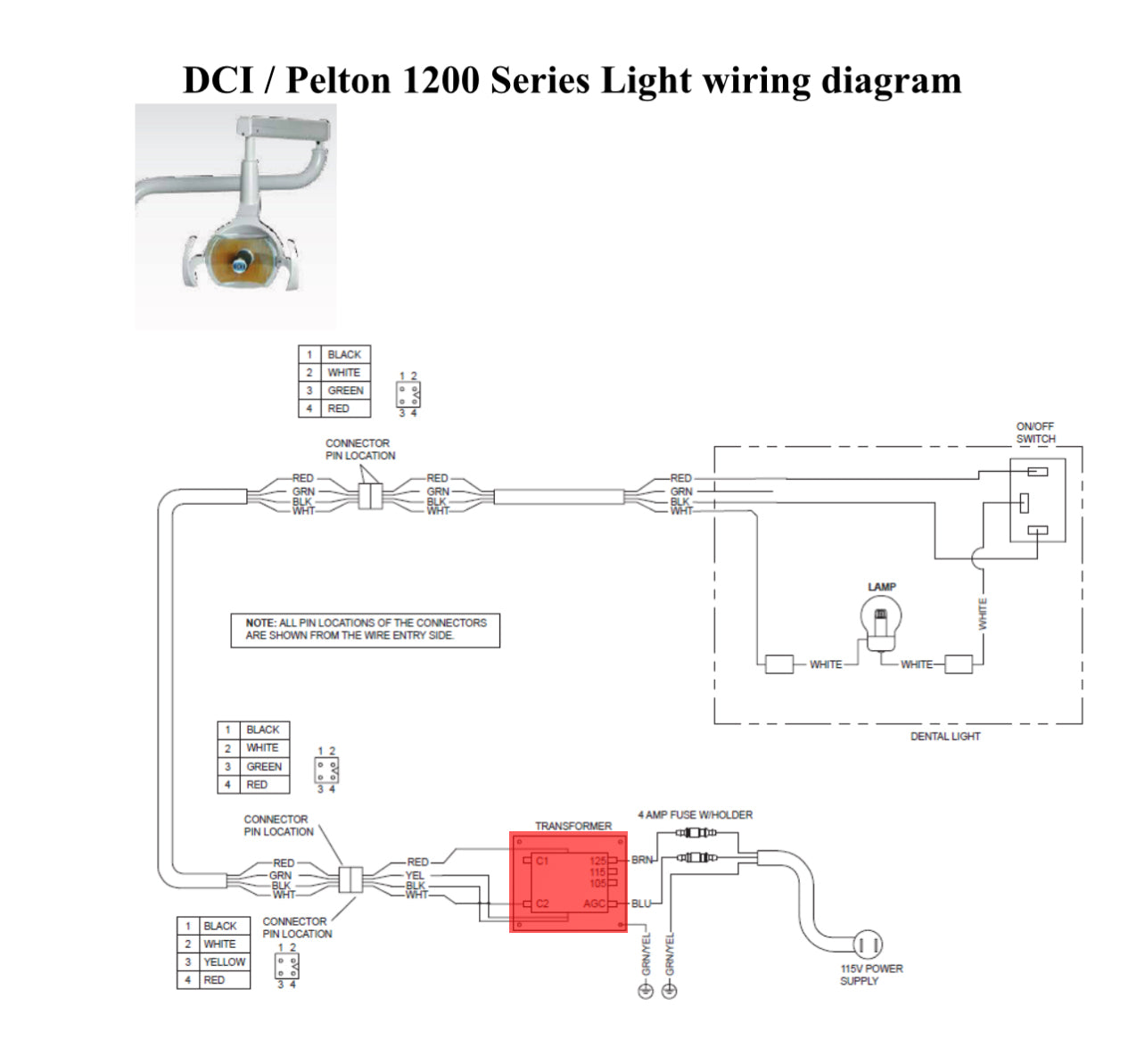 Pelton TRANSFORMER 115V LIGHT-MOD 1 (015R021-2)