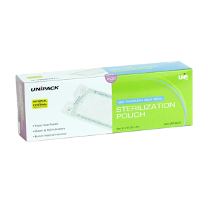 Self Seal 2-1/4" x 5"(2-1/4" x 4") Sterilization Pouches 200/bx- UniPack