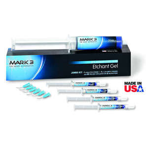 Etchant Gel 37% Jumbo Kit 50ml. Syringe(1x50ml. Syr., 4x1.2ml. Empty Syr. & 50 Tips) - MARK3