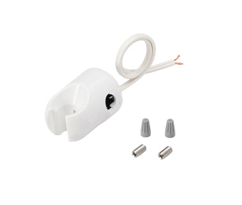 Holder, Electric Auto, Molded, Normally Open, White