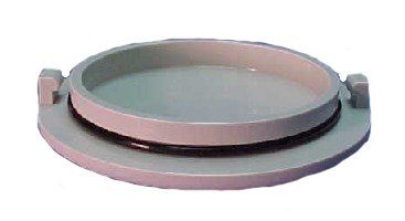 DCI - Vacuum Canister Cap w/O-ring, Bottom & Side Mounted, Gray