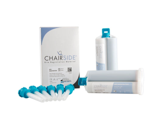 CHAIRSIDE Bite Registration Material, 2-50ml cartridges, 6 mixing tips