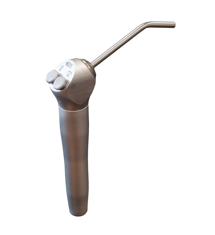 3-way syringe, Ring Latch with asepsis coiled sterling tubing