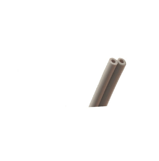 2-hole standard foot control Polyurethane tubing, gray per ft.