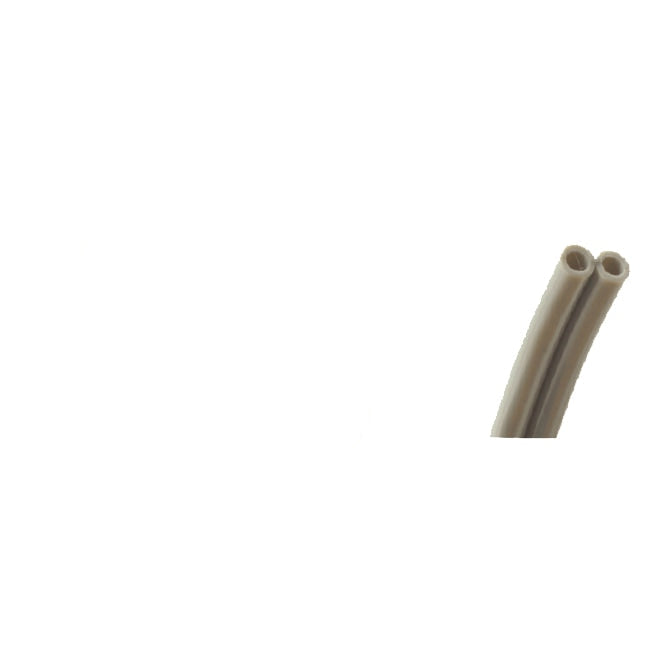 2-hole standard foot control PVC tubing, gray per ft.