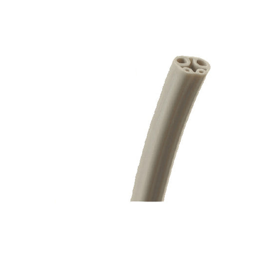 4 hole asepsis coiled tubing, gray