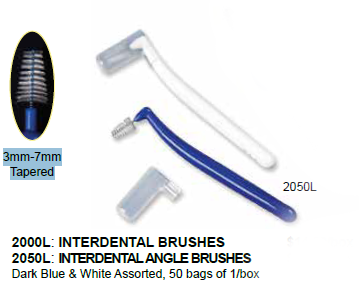 Plasdent 3mm-7mm Tapered Interdental Brushes