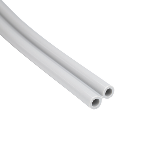 FC Tubing, 2 Hole, Vinyl Gray; Roll of 100ft