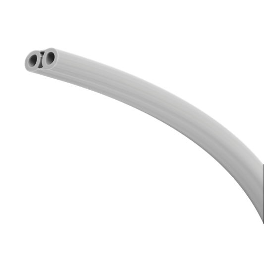 FC Tubing, 2 Hole, Vinyl Asepsis Gray
