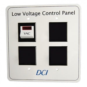 Low Voltage Control Panel, Single Switch