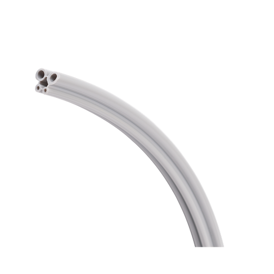 HP Tubing, 4 Hole w/CT, Coiled Gray