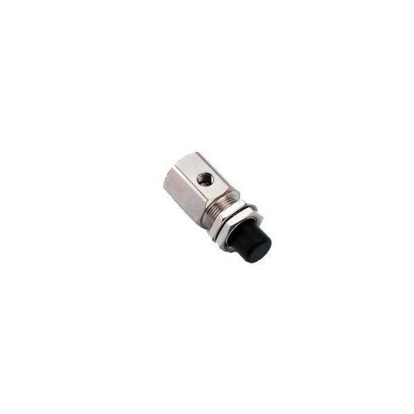 Push Button Momentary, 3-Way, Normally Closed, Gray