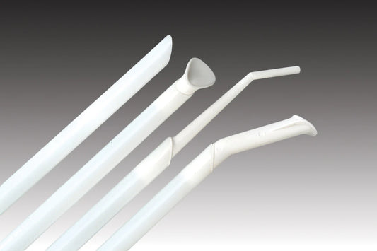 ORAJET™ ORAL EVACUATOR Non-Vented Tip, White, Bendable (100pcs/bag, 20bags/case)