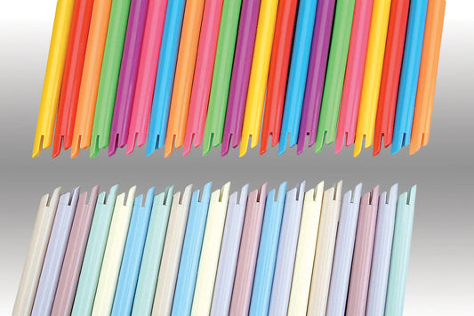 PASTEL™ ORAL EVACUATOR Vented Tip, Assorted 6 Pastel Colors, Bendable (100pcs/bag)