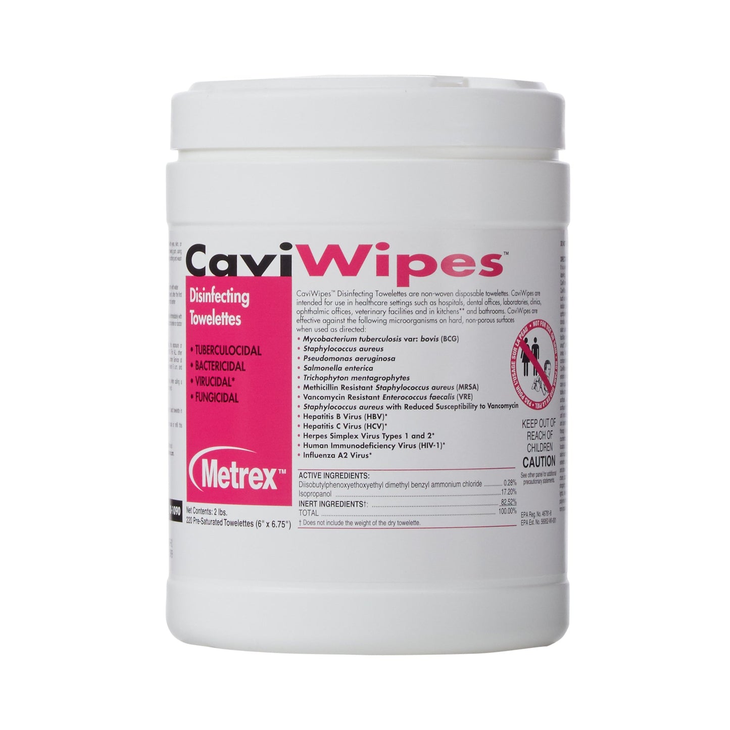 Metrex CaviWipes™ Surface Disinfectant Towelettes 10-1090