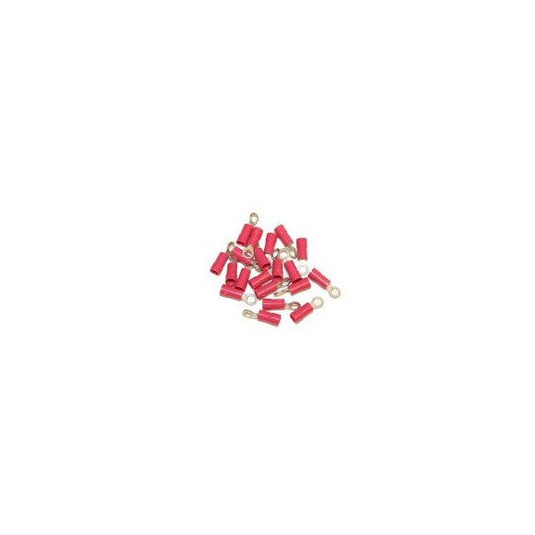 Wire Connector, #8 Ring, Insulated, 22-18 AWG; Pkg of 20