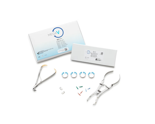 Mega V Ring Clinical Kit Plus 
Mega V Clinical Kit, Matrix Forceps & Contact Ring Pliers
