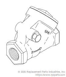CHECK VALVE (1/4") AMV228