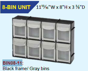 Plasdent 8-Bin Storage Unit