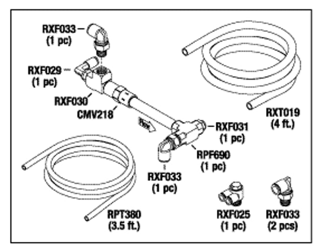 RPI (airtech) CHECK VALVE UPGRADE KIT for Compressor