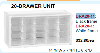 Plasdent 20-Drawer Unit