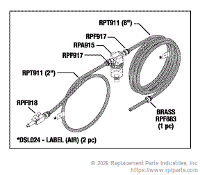 HOSE ASSEMBLY & FILTER (AIR) DSA008