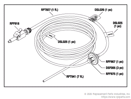 WATER SUPPLY LINE ASSEMBLY DSA047