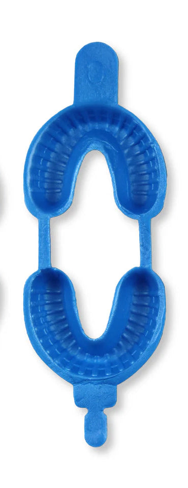 DUAL FLUORIDE TRAYS, Large, Blue (100pcs/bag)
