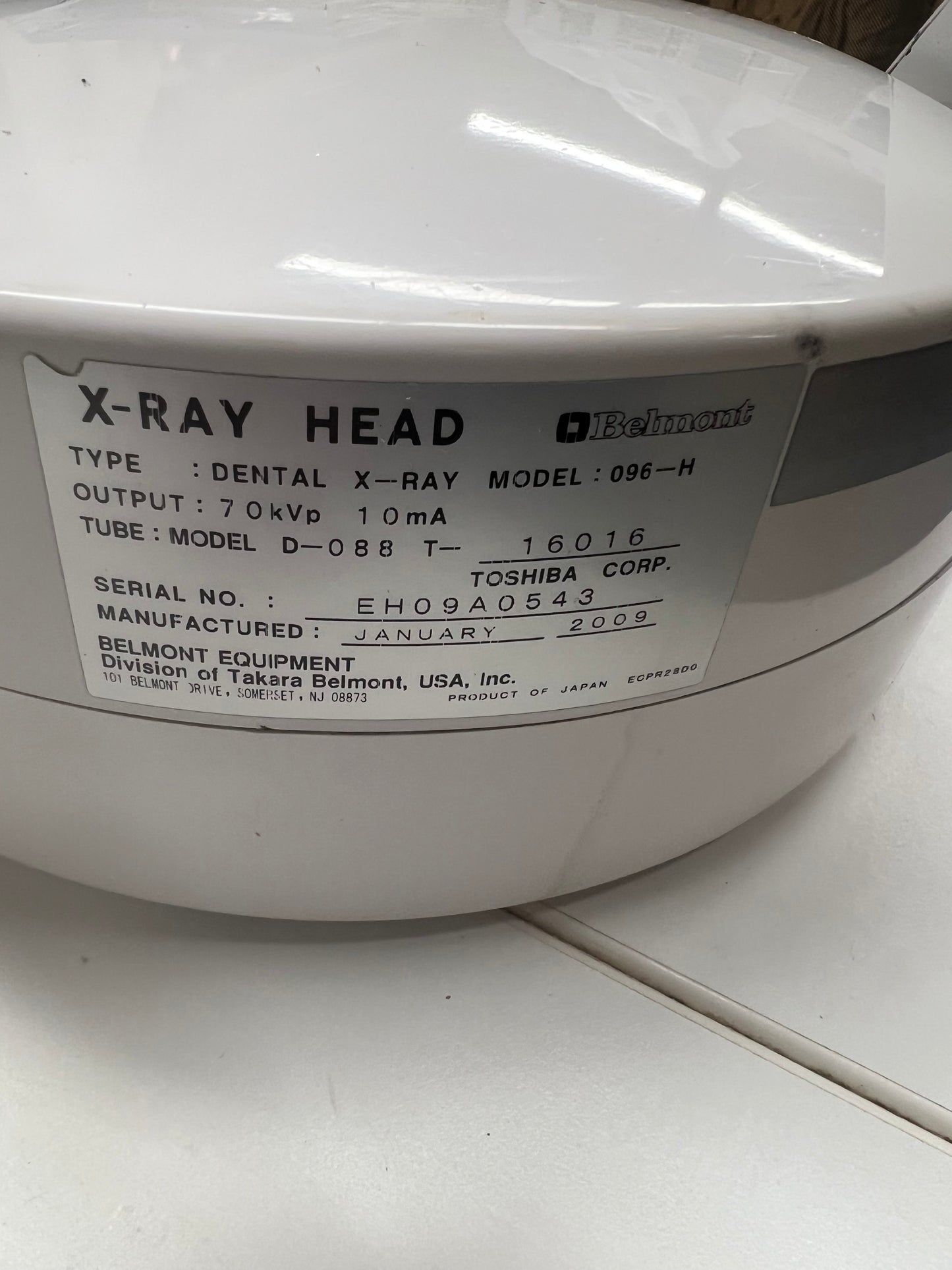 Belmont 096 X-ray Head