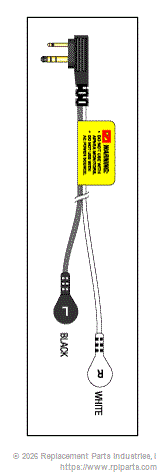 TELEMETRY CABLE-2 LEAD SNAP KBB001
