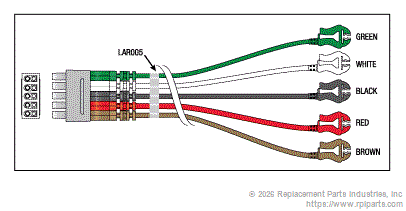 5 LEADWIRE SET - 30" MULTI-LINK/PINCH LKM057