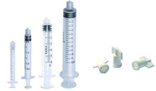 6cc Luer Lock Syringes, Plastic (100pcs/box)