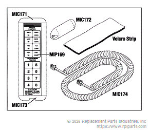 HAND CONTROL MIC168